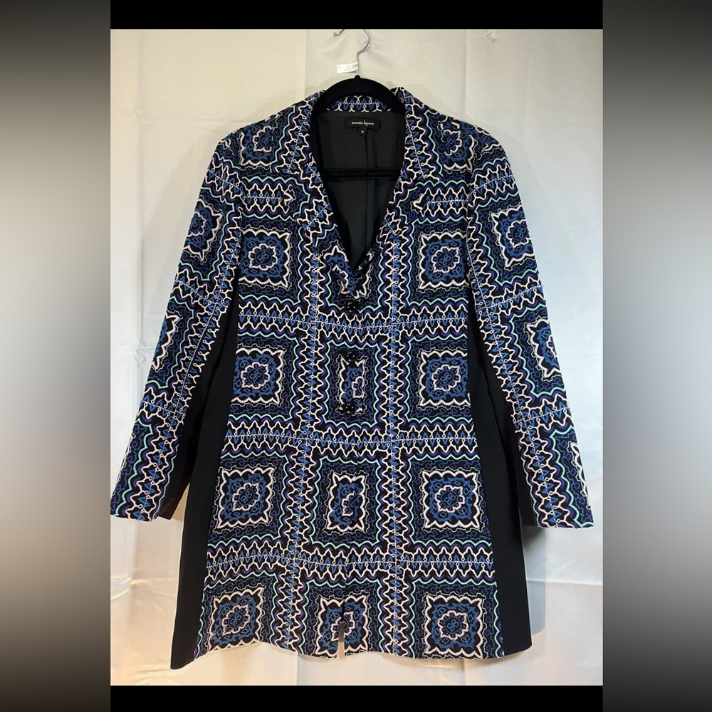 Nanette Lepore Size 10 coat dress tunic embroidered
